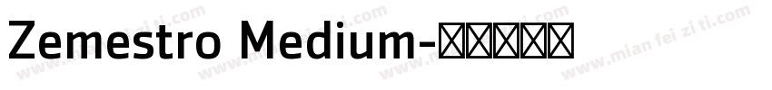 Zemestro Medium字体转换